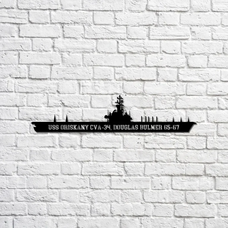 Uss Oriskany Cva-34 Navy Ship Metal Sign, Memory Wall Metal Sign Gift For Navy Veteran