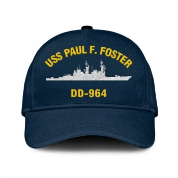 Uss Paul F. Foster Dd-964 Classic Cap, Custom Print/embroidered Us Navy Ships Classic Baseball Cap, Gift For Navy Veteran