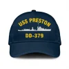 Uss Preston Dd-379 Classic Cap, Custom Print/embroidered Us Navy Ships Classic Baseball Cap, Gift For Navy Veteran