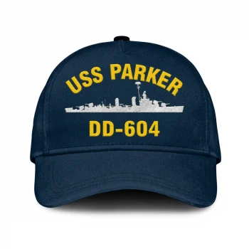Uss Parker Dd-604 Classic Cap, Custom Print/embroidered Us Navy Ships Classic Baseball Cap, Gift For Navy Veteran