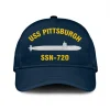 Uss Pittsburgh Ssn-720 Classic Cap, Custom Print/embroidered Us Navy Ships Classic Baseball Cap, Gift For Navy Veteran