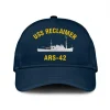 Uss Reclaimer Ars-42_mu_black Classic Cap, Custom Print/embroidered Us Navy Ships Classic Baseball Cap, Gift For Navy Veteran