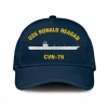 Uss Ronald Reagan Cvn-76 Classic Cap, Custom Print/embroidered Us Navy Ships Classic Baseball Cap, Gift For Navy Veteran