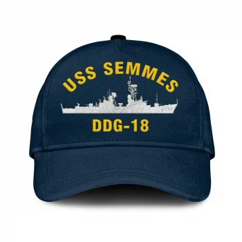 Uss Semmes Ddg18 Classic Cap, Custom Print/embroidered Us Navy Ships Classic Baseball Cap, Gift For Navy Veteran