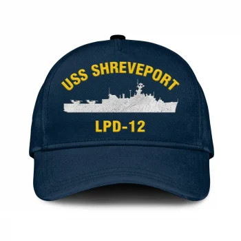 Uss Shreveport Lpd 12 Classic Cap, Custom Print/embroidered Us Navy Ships Classic Baseball Cap, Gift For Navy Veteran