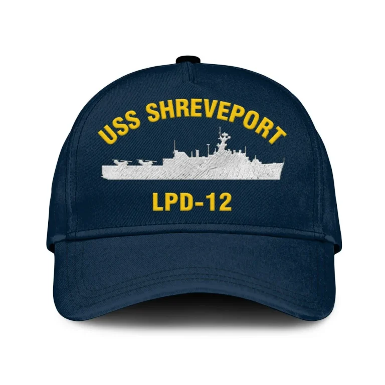 Uss Shreveport Lpd 12 Classic Cap, Custom Print/embroidered Us Navy Ships Classic Baseball Cap, Gift For Navy Veteran