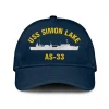 Uss Simon Lake As-33_mu Classic Cap, Custom Print/embroidered Us Navy Ships Classic Baseball Cap, Gift For Navy Veteran