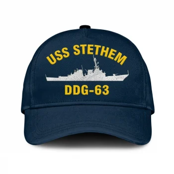 Uss Stethem Ddg-63 Classic Cap, Custom Print/embroidered Us Navy Ships Classic Baseball Cap, Gift For Navy Veteran