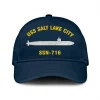Uss Salt Lake City Ssn 716 Classic Cap, Custom Print/embroidered Us Navy Ships Classic Baseball Cap, Gift For Navy Veteran