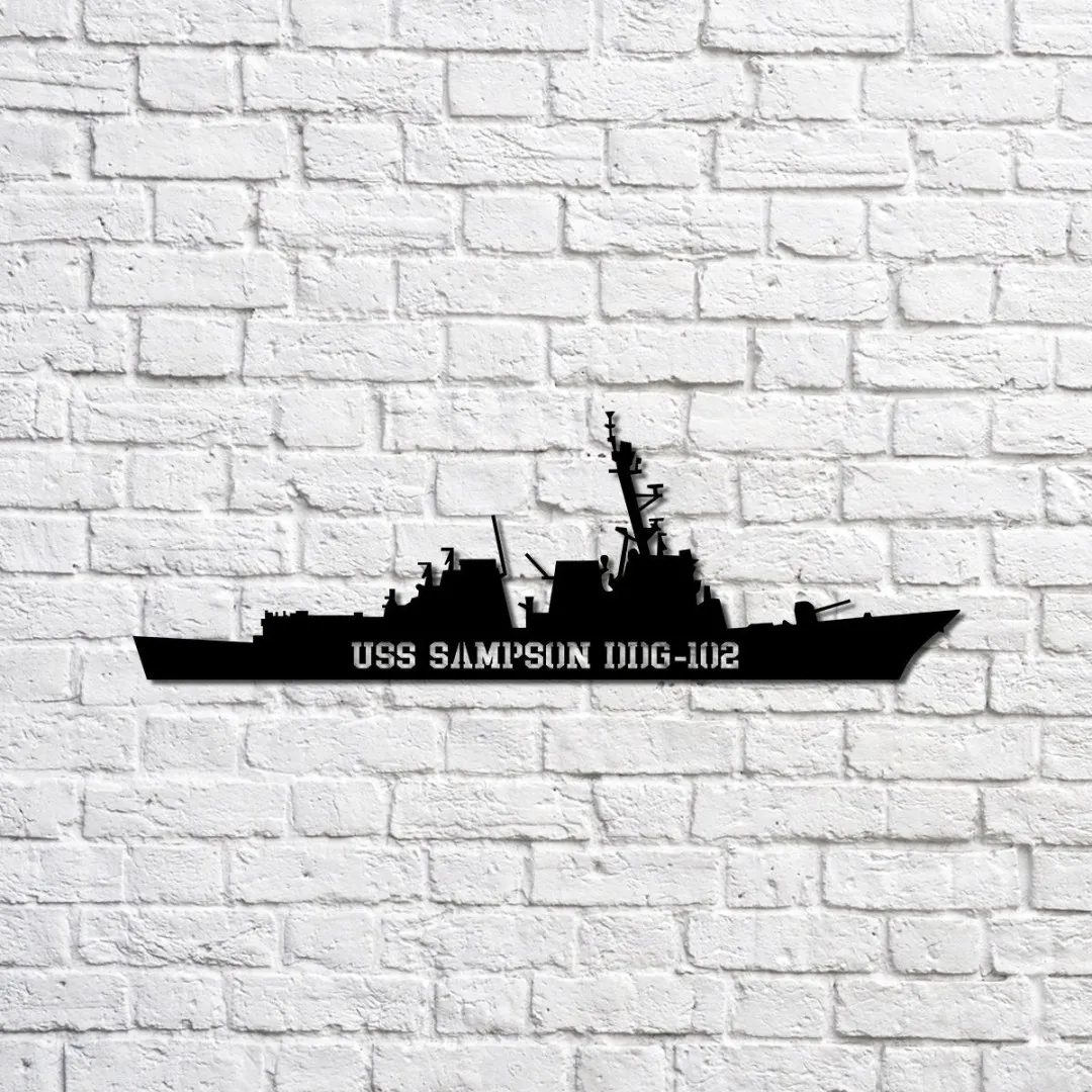 USS_20Sampson_20DDG-102_1024x1024_2x_175f040b-35ab-423e-acb8-38e5b3b3b533.webp Uss Sampson Ddg-102 Navy Ship Metal Sign, Memory Wall Metal Sign Gift For Navy Veteran