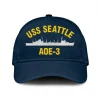 Uss Seattle Aoe-3 Classic Cap, Custom Print/embroidered Us Navy Ships Classic Baseball Cap, Gift For Navy Veteran