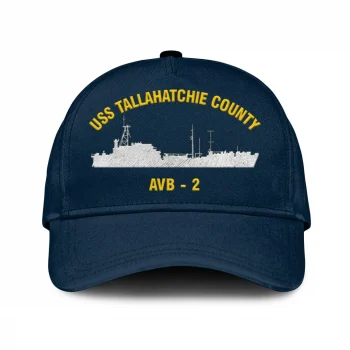 Uss Tallahatchie County Avb - 2 Classic Cap, Custom Print/embroidered Us Navy Ships Classic Baseball Cap, Gift For Navy Veteran