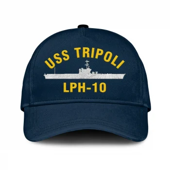 Uss Tripoli (lph-10) Classic Cap, Custom Print/embroidered Us Navy Ships Classic Baseball Cap, Gift For Navy Veteran