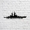 Uss Truxtun Cgn-35 Silhouette Sign Navy Ship Metal Sign, Memory Wall Metal Sign Gift For Navy Veteran