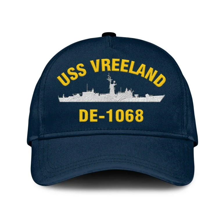Uss Vreeland De-1068 Classic Cap, Custom Print/embroidered Us Navy Ships Classic Baseball Cap, Gift For Navy Veteran