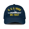 Uss Voge De-1047 Classic Cap, Custom Print/embroidered Us Navy Ships Classic Baseball Cap, Gift For Navy Veteran