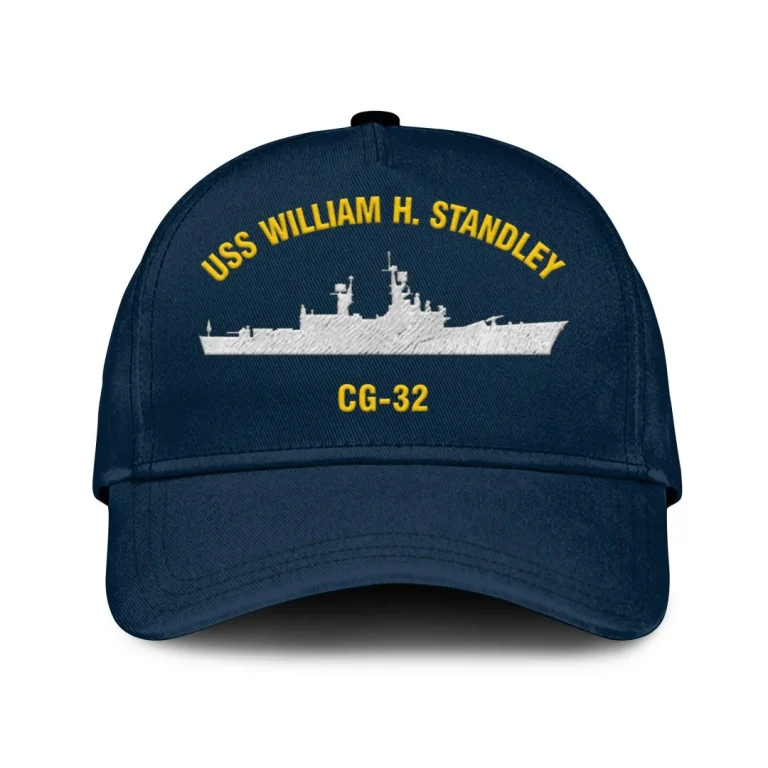 Uss William H. Standley Cg-32 Classic Cap, Custom Print/embroidered Us Navy Ships Classic Baseball Cap, Gift For Navy Veteran