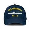 Uss Wrangell Ae-12 Classic Cap, Custom Print/embroidered Us Navy Ships Classic Baseball Cap, Gift For Navy Veteran