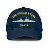 Uss William R Rush Dd 714 Classic Cap, Custom Print/embroidered Us Navy Ships Classic Baseball Cap, Gift For Navy Veteran