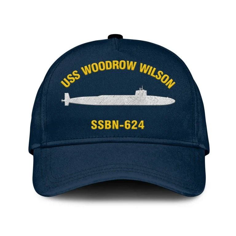 Uss Woodrow Wilson Ssbn-624 Classic Cap, Custom Print/embroidered Us Navy Ships Classic Baseball Cap, Gift For Navy Veteran