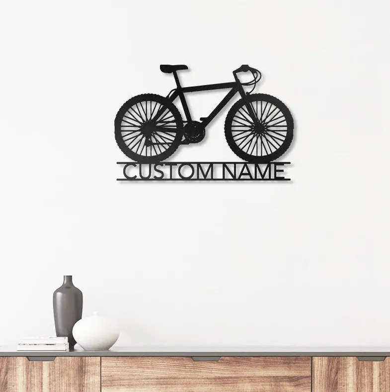 Untitled1_c97d383a-8fe2-4af5-918d-f3a494f31641.webp Custom Mtb Mountain Bike Metal Wall Art, Personalized Bicycle Lover Name Sign Decoration For Living Room Dirt Bike Home Decor