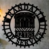 Train Sign, Retired Train Engineer, Personalized Train Sign, Gift Retirement, Metal Sign, Art, Rail Track, Railroad Sign, Retired Railway