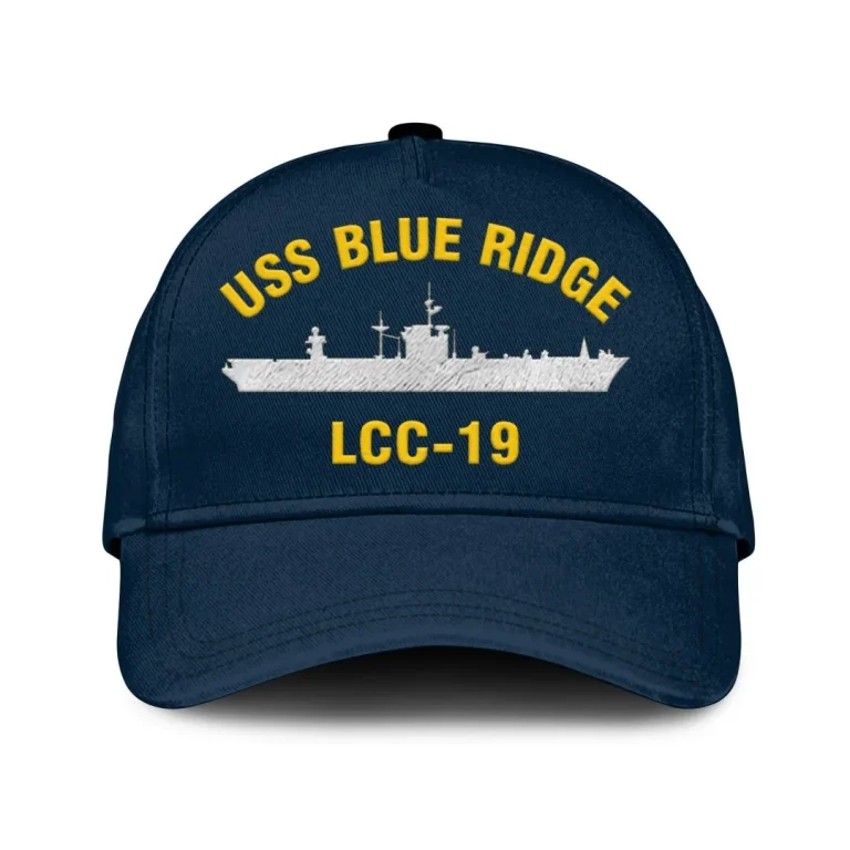 Uss Blue Ridge Lcc-19 Classic Cap, Custom Print/embroidered Us Navy Ships Classic Baseball Cap, Gift For Navy Veteran