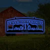 Personalized Metal Farm Sign Horse With Led Lights, Custom Outdoor Ranch, Barn, Stable, Front Gate, Wall Decor Art Gift