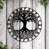 Viking Metal Wall Art Led Lights, Yggdrasil Sign, Viking Wall Art, Tree Of Life Sign, Nordic Wall Art, Nordic Metal Sign, Icelandic Vegvisir Sign Art