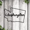 Washington Sign With Led Lights, Washington Metal Sign, Metal Washington State Sign Wall Art, Washington Metal Wall Art, Washington Wall Art