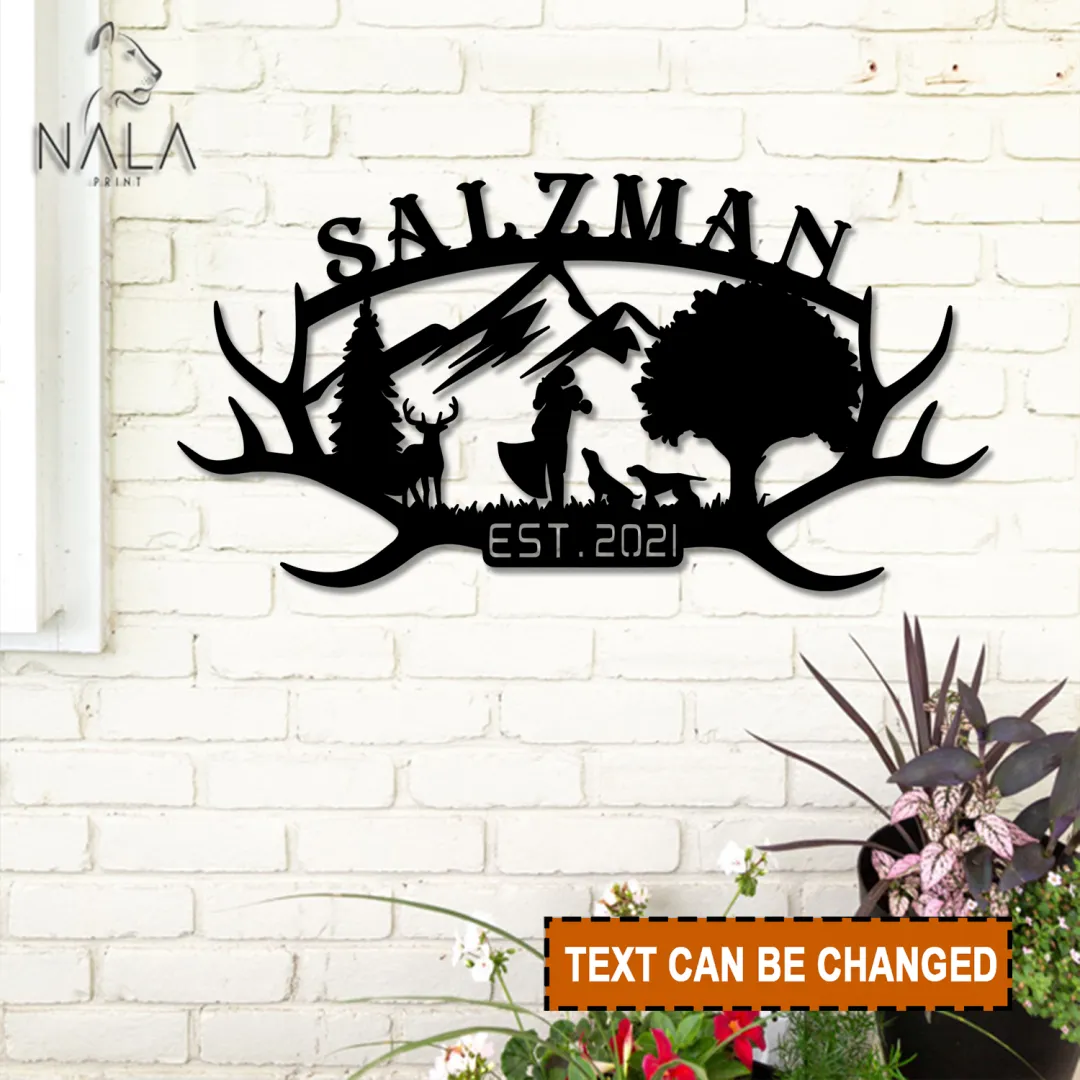 Wedding-monogram2_a49f2edf-fad0-4ea5-8b2e-9f48ef45abe1.webp Personalized Wedding Mountain Landscape Monogram Metal Sign, Custom Wall Hanging, Front Door Decor For Wedding, Gift For Couples