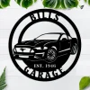 Personalized Garage Metal Wall Art, Metal Cabin Room Sign, Garage Door Wall Art Decor, Customize Car Sign, Gifts For Car Lovers