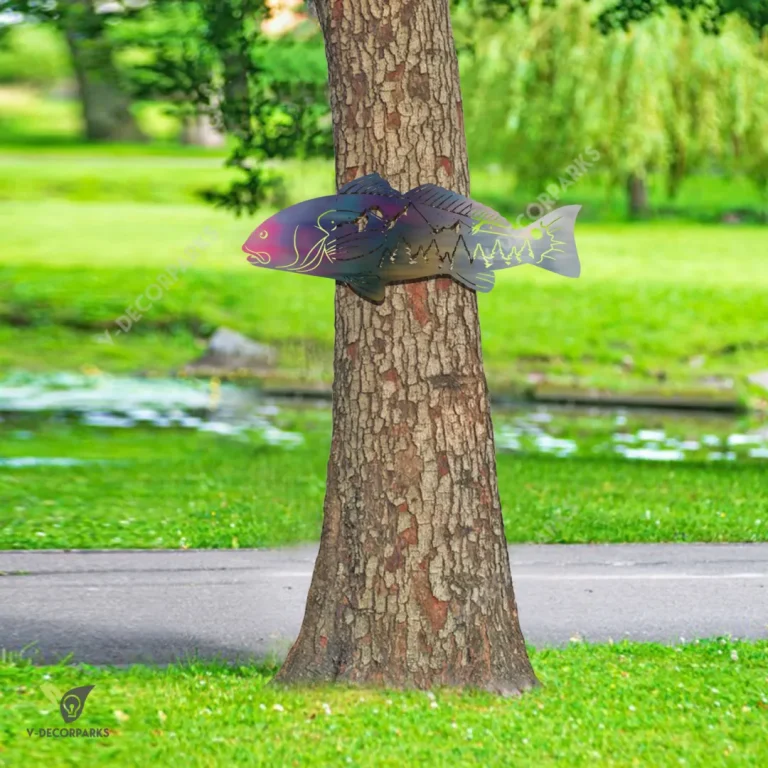 Red Drum Fish Metal Sign, Red Drum Colored Artwork For Fisherman