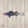 Sauger Fish Metal Wall Art, Sauger Backyard Welded Accent