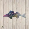 Walleye Fishing Metal Art, Walleye Lake Decor For Men