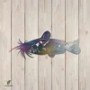 Catfish Fishing Metal Art, Catfish Laser Cut Artwork For Him
