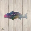Red Drum Fish Metal Sign, Red Drum Colored Artwork For Fisherman