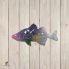 Perch Fish Metal Wall Decor, Perch Stainless Art For Tree