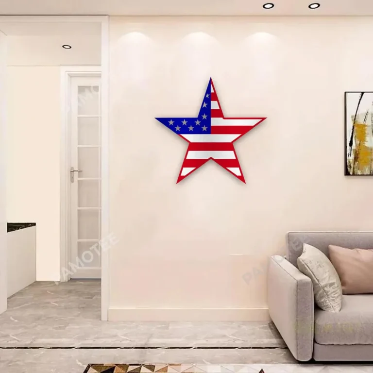 America Star Metal Art, Star Metallic Decor For House