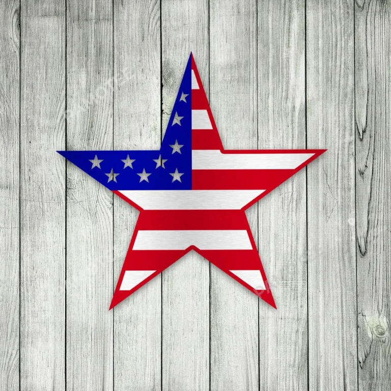 America Star Metal Art, Star Metallic Decor For House