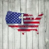One Nation Under God American Flag Metal Art, One Nation Under God Decor For Dad, Patriots, Veterans
