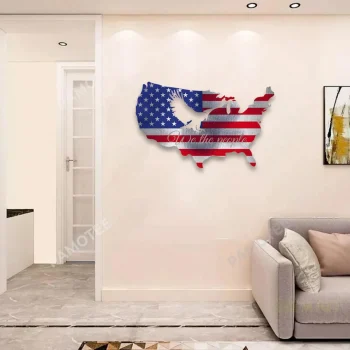 We The People American Eagle, Flag Metal Sign, We The People Gift For Patriot Dad