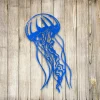 Jellyfish Silhouette Metal Wall Art, Jellyfish Beach Evergreen Decoration