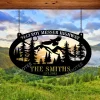 Custom Mountain Eagle Metal Wall Art, Eagle Nest Laser Cut Sign