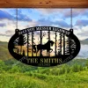 Personalized Wild Horse Walking Metal Wall Art, Horse Racing Home Plaque