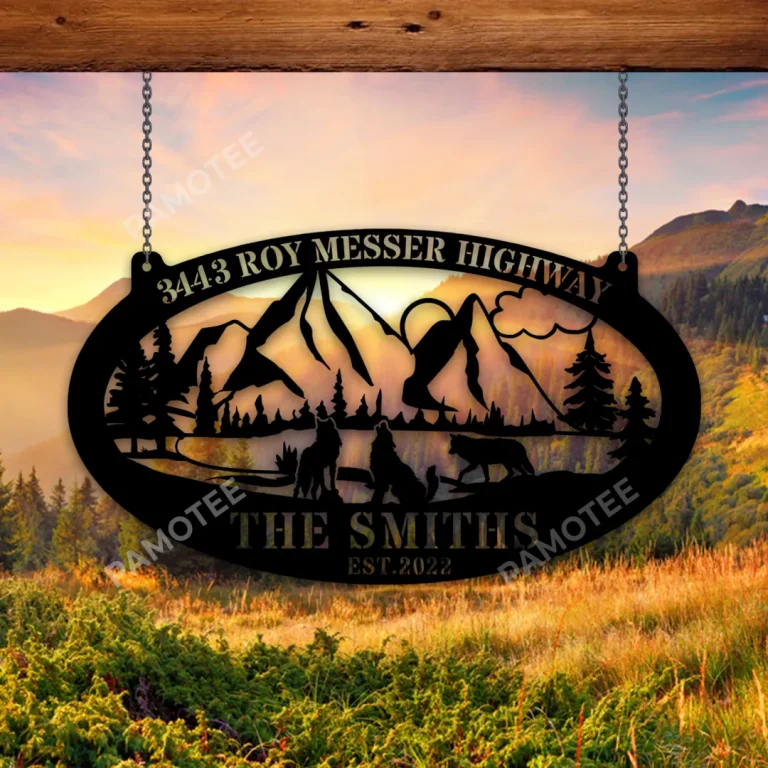 Custom Name And Est Date Moose Metal Sign, Moose Hunter Decoration