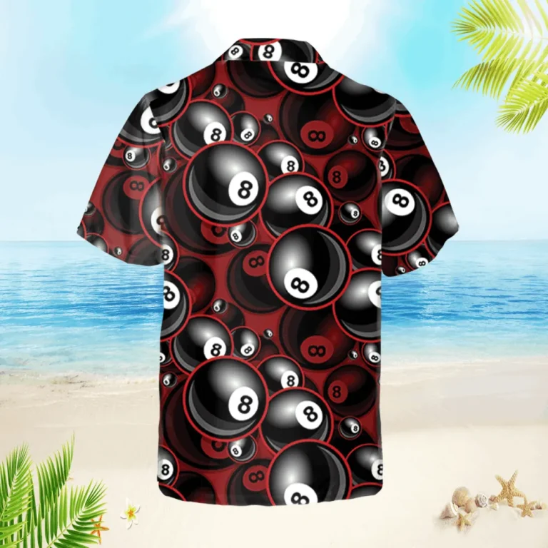 Billards Dark Red Hawaii Shirt, Gift For Him, Aloha Shirt For Mens, Womens