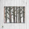 Aspen Trees Rectangle Heat Treated Color Metal Art, Aspen Living Room Decor