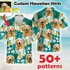 Personalized Photo Upload Photo Hawaiian Shirts Custom Dog Face Shirt Custom Hawaiian Shirt With Pets Face/valentine Father's Day Gift Shirt