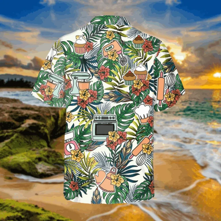 Tropical Plants Bakery Hawaiian T-shirt, 3d Bakering Shirt, Aloha Shirt For Mens, Womens